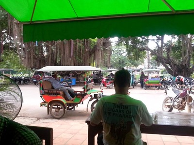 Le Cambodge : découverte de Siem Reap. Scène de rue 