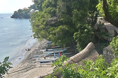 Amed, un coin de paradis sur l'île des Dieux La côte au sud d'Amed Resort