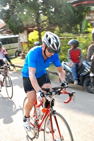 Triathlon sprint, compétition du calendrier 2013 à Bali Indonésie Vélo