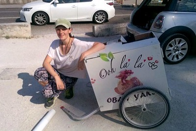 Un Food Bike provençal et vegan nommé Obanyaki. Laetitia