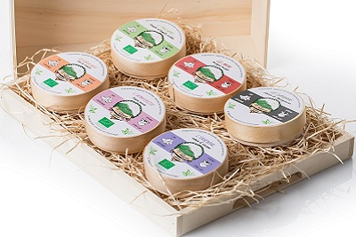 La Petite Frawmagerie au pays des fromages d'Auvergne. Coffret saint valentin