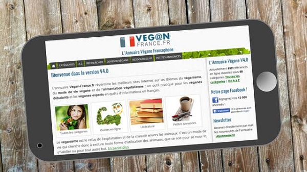 Veganv France fr l'annuaire incontournable du web végétarien