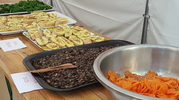 Vegan Surf Camp holidays dans les Landes : le bon plan. Le buffet